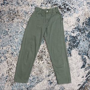 NWOT Forever 21 High Rise Paper Bag Pants Trousers